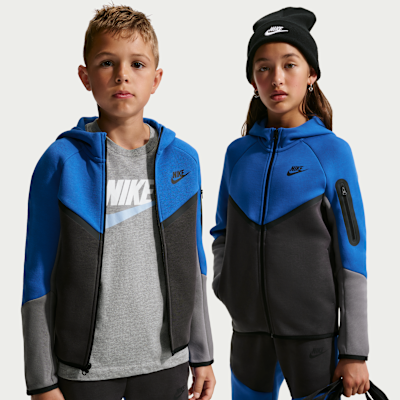 Nike Sportswear Tech Fleece Big Kids' Full-Zip Hoodie. Nike.com